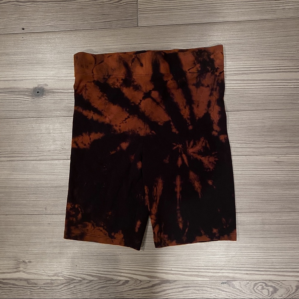 Hand Bleached Bike Shorts